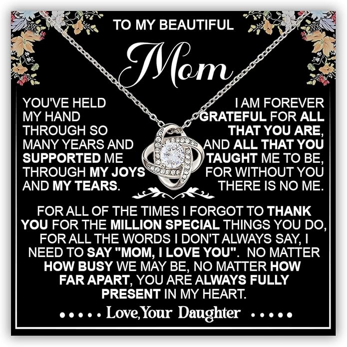 To My Mom Necklace, To My Badass Mom Necklace, To My Loving Mom Necklace From Son, Mother Daughter Necklace Gifts for Mom, Mothers Day Necklace Gift For Mom, Best Necklace Gifts For Mom