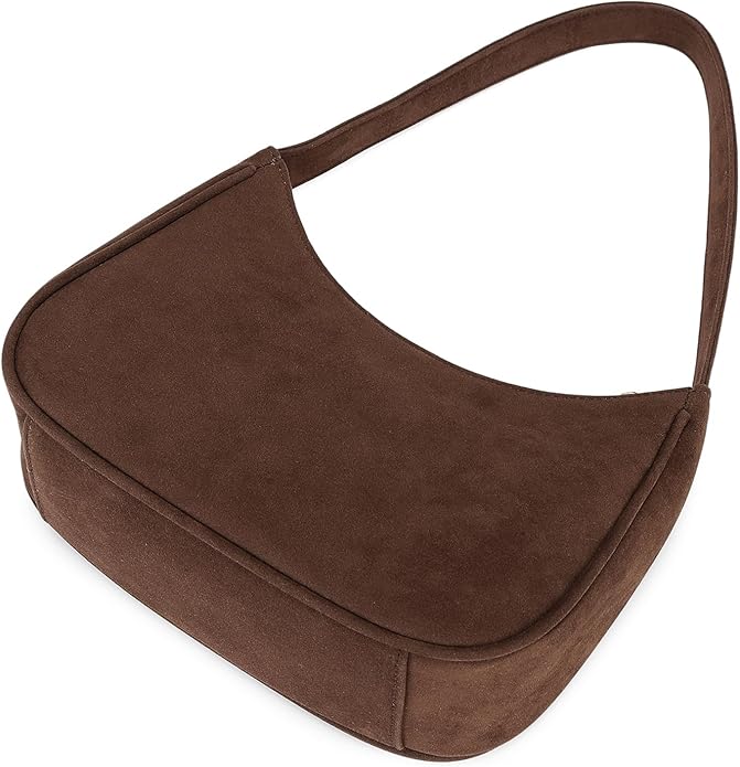 Shoulder Bags for Women, Cute Hobo Tote Handbag Mini Clutch Purse with Zipper Closure
