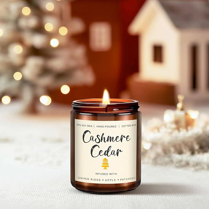 Candles for Home Scented, 6 x 3.5 oz Soy Wax & 150 Hours Long Lasting Fall Candles, Gifts for Women Birthday Thanksgiving Day Merry Christmas