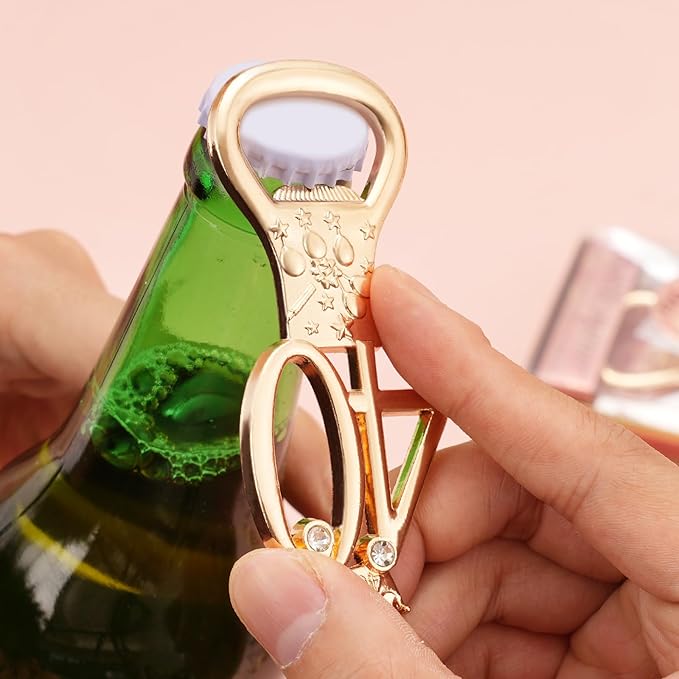 12 Pack 40th Birthday & Anniversary Bottle Opener Set - Bulk Party Favors for Guests, Wedding or Theme Party Decorations, 40 Year Souvenir Gifts for Men Women