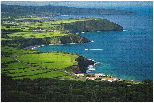 Miguel Island Azores Portugal - 1000 Piece Jigsaw Puzzles for Adults，Stress Relieving Game Props Positive Thinking Puzzles Party Entertainment Puzzles for Adults and Teens Toy