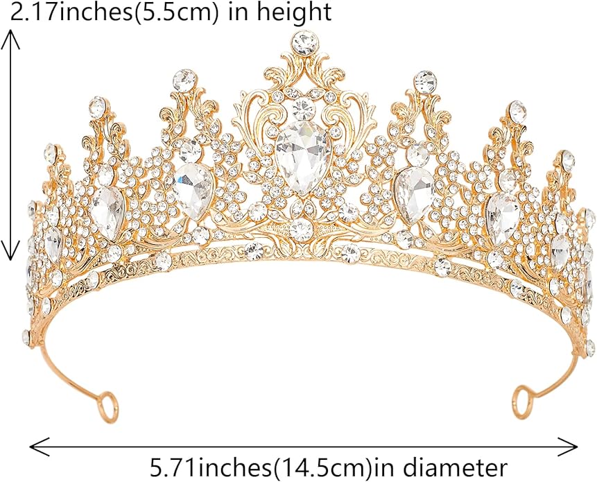 Tiaras Crown for Women, Queen Crown, Bridal for Tiaras Headband Wedding, Birthday Party Prom Princess Crystal Crowns Hair Accessories
