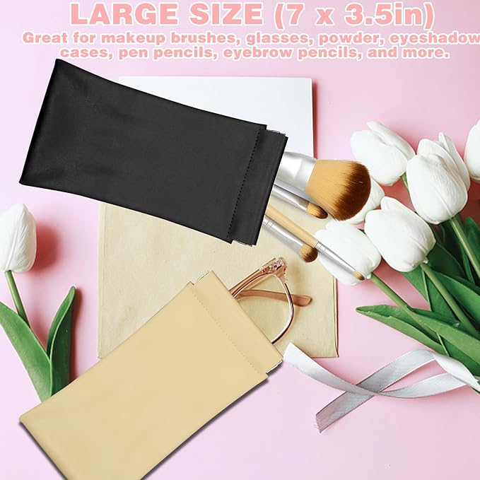 6Pcs Small Makeup Bag Cosmetic Pouch, 3size Mini Makeup Pouch Portable Purse Pouches, Self-closing Pouches Waterproof Cosmetic Bag for Cosmetics Jewelry Headphones (6 Colors)