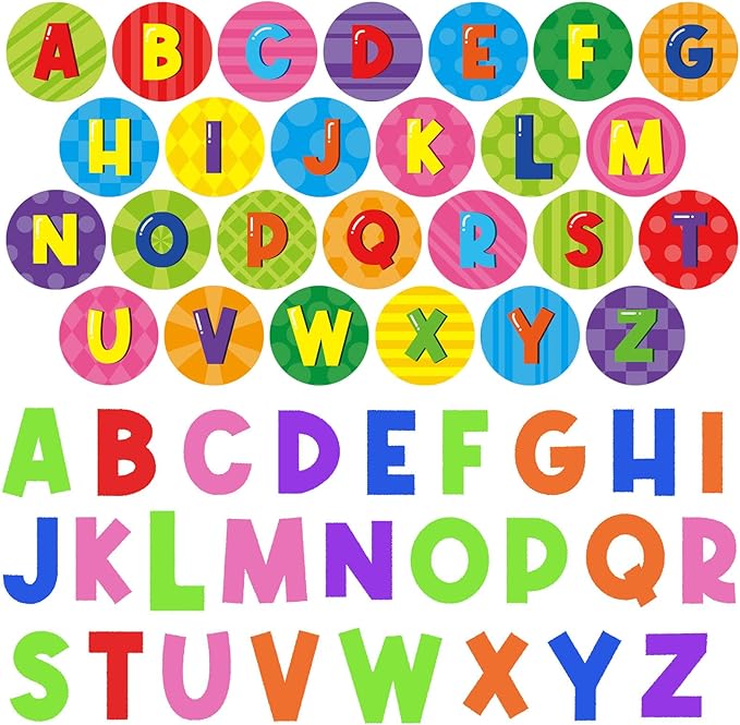 Cinrobiye 26 Pcs Alphabet Stamper, A-Z Letter Stamp Set for Classroom Rewards Birthday Party Favors Preschool Learning Crafts Goodie Bag Fillers pinata