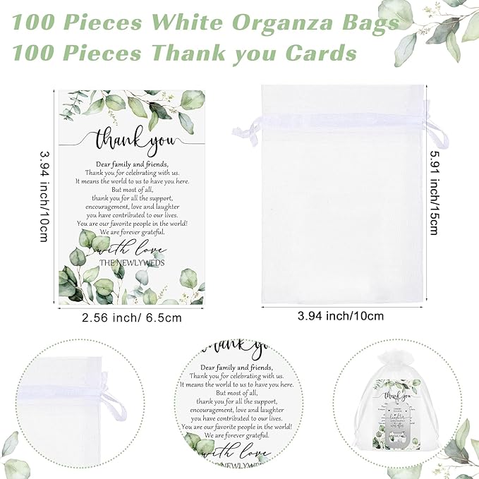 100 Sets Wedding Gifts for Guests Cheers to Love Laughter and Happily Ever After Opener Beer Opener Keychain Bottle Opener Keychain Thank You Card Organza Bags Bridal Shower Souvenirs
