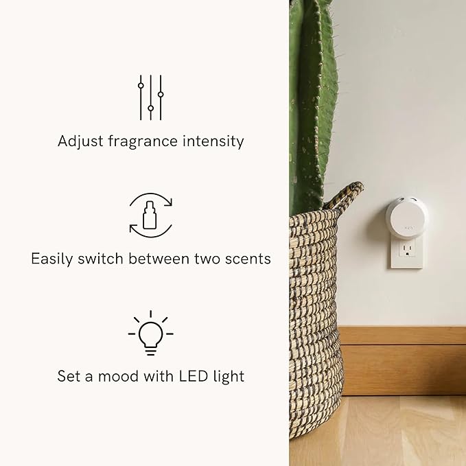 Pura - Smart Home Fragrance Device Starter Set - Pura 4 - Scent Diffuser for Home - Includes Fragrance Aroma Diffuser - Square Box, Pacific Aqua and Linens & Surf Scent Refills