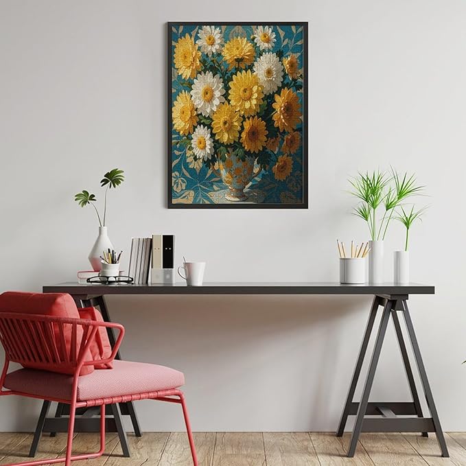 Jigsaw Puzzles for Adults 500 Piece - Chrysanthemum Themed Wooden Puzzles，Puzzle Games Challenge Puzzles，Educational Games，Family Puzzles，Unique Gifts for Wall Art
