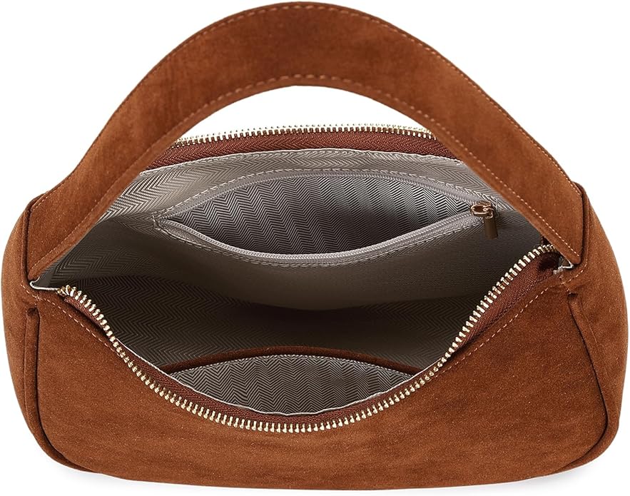 Shoulder Bags for Women, Cute Hobo Tote Handbag Mini Clutch Purse with Zipper Closure