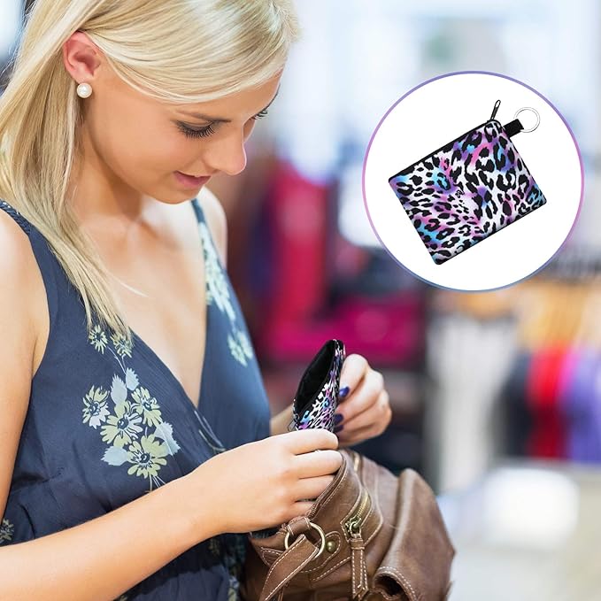 10 Pieces Small Coin Purse Boho Change Purse Pouch Mini Wallet Coin Bag with Zipper Exquisite Present for Women Girls on Valentine's Day