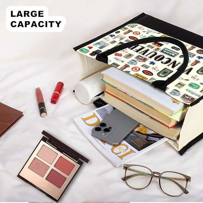 Tokyo Capetown Dubai Rome Amsterdam Vancouver Sydney London Bali Philadelphia Gifts for Women Canvas Tote Bag