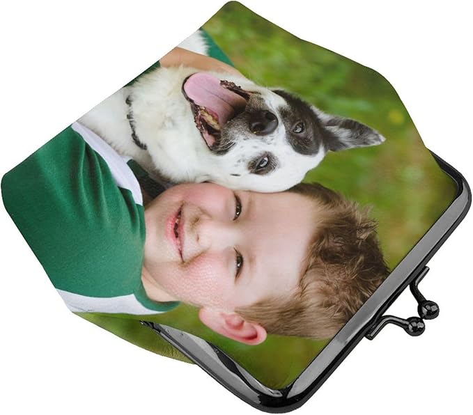 Custom Coin Purse Personalized Change Purse Design Your Photo Logo Name Change Purse Wallet Zipper Durable Cash Pouch Storage Bag for Women Gifts (Style 1)