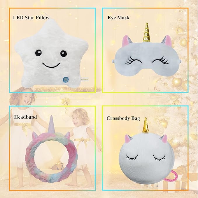 Throw Pillows for Couch Bed Christmas Home Living Room Decor Sofa Cushion Chair Back Car Seat Birthday, Cute Soft Decorative Plush Star Pillow Inserts, White Throw Pillow Set