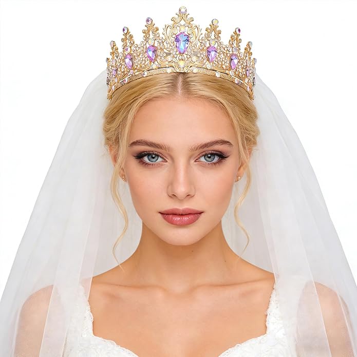 Tiaras Crown for Women, Queen Crown, Bridal for Tiaras Headband Wedding, Birthday Party Prom Princess Crystal Crowns Hair Accessories