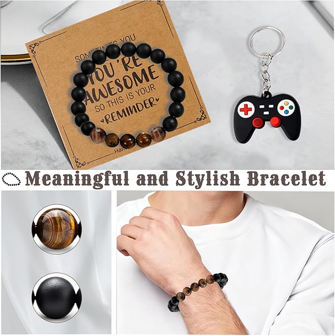 Teenage Boy Gifts,Unusual Ideas Birthday Gifts For Boys with 12 Oz Tumbler, Funny Socks,Birthday Card, Bracelet, Keychain,Best Gifts for Boys Son Grandson Nephew Friend