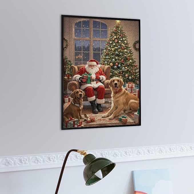 Puzzles for Adults Wooden Jigsaw Puzzle - Christmas Cottage Theme Wooden Puzzle，Suitable for Teenagers and Kids Puzzles，Educational Games，Wall Art Decorations，Holiday Birthday Gifts