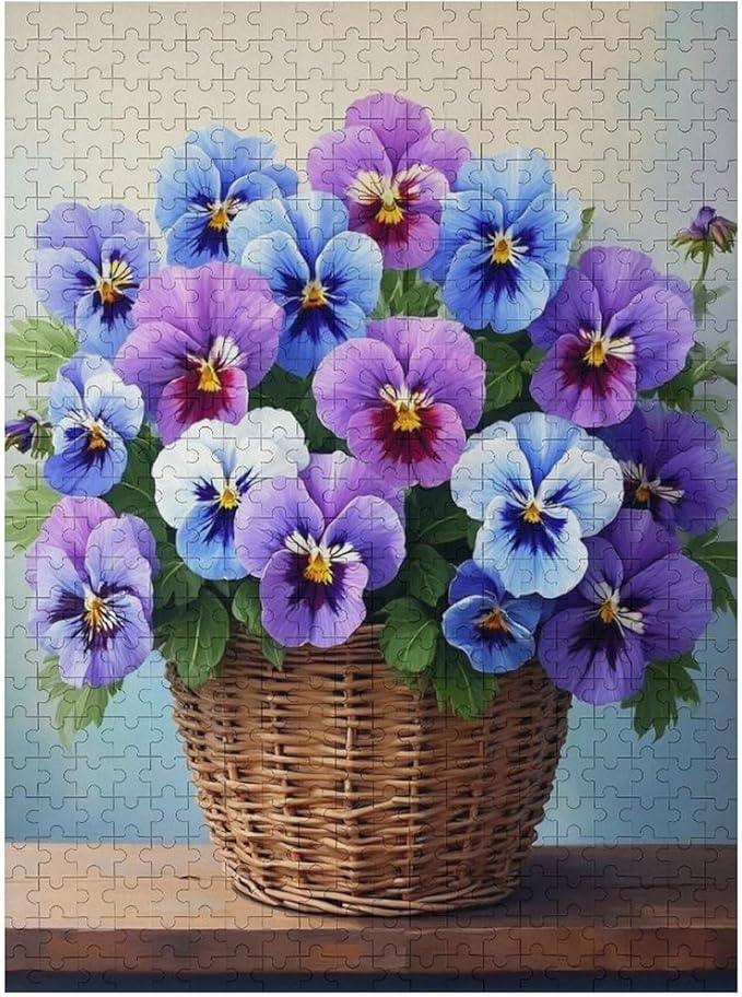 Adult Wooden Puzzle 500 Pieces - Flowers Fantasy Theme Jigsaw Puzzles， Exquisite Art Design，for Puzzles Challengers and Enthusiasts，Puzzle Games for Children and Adults