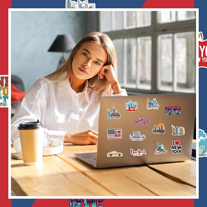 Konohan 30 Pcs New York Souvenirs Gifts New York Magnet for Refrigerator City Magnetic Refrigerator Stickers for Home Decoration