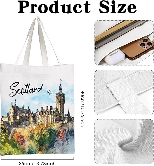 Canvas Tote Bag Gift - Funny Reusable Cloth Bags Vintage Totes Gifts for Women Shopping Grocery Lover Books Reader
