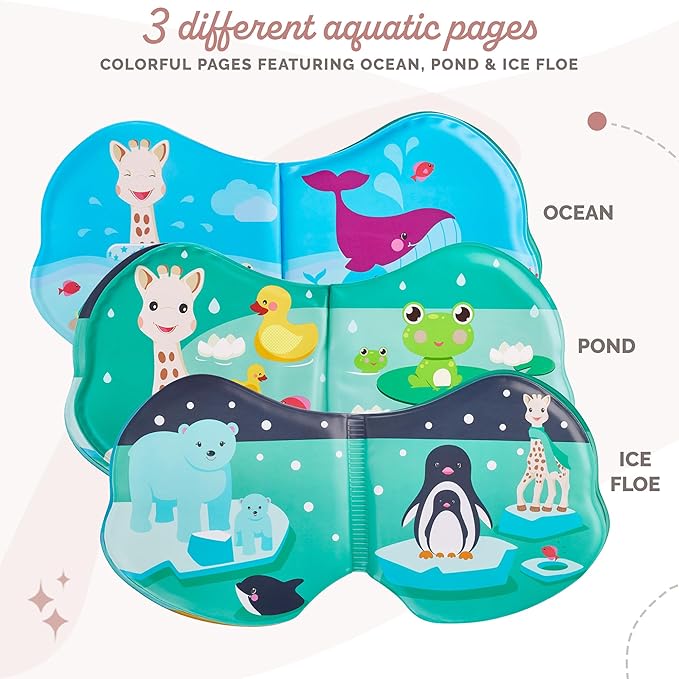 Sophie la girafe Bath Book | Soft, Fun & Easy to Grasp | 8 Playful & Colorful Pages