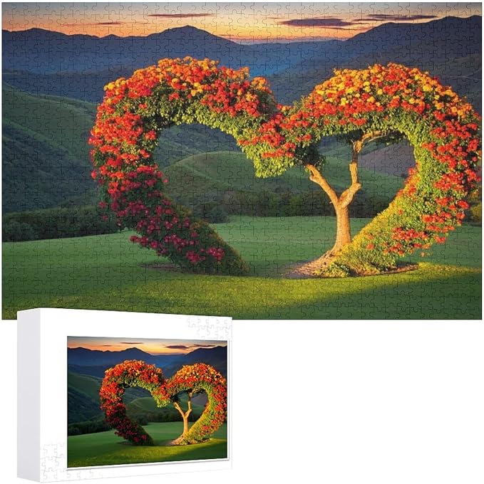 Wooden Puzzle - Tree of Love Wooden Puzzles for Adults 1000 Pieces Challenge Puzzles，Educational Games，Family Puzzles，Unique Gifts for Wall Art ，Funny Puzzles