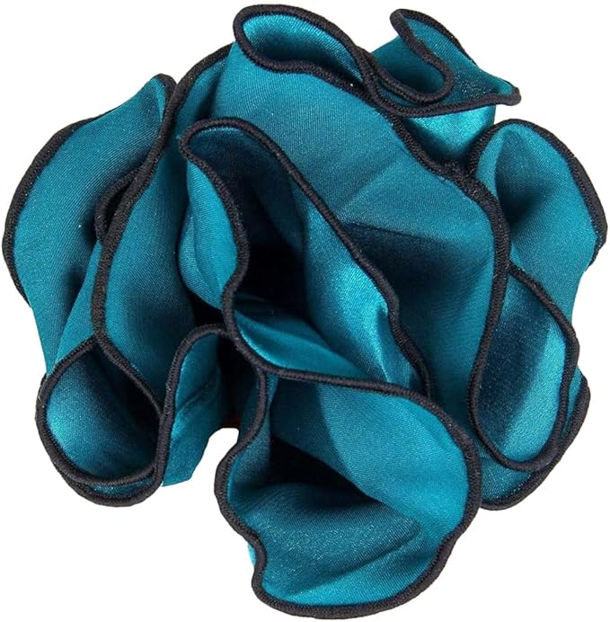 Premium Pre-Folded Four-Point Suit Pocket Square for Men with Sewn Pocket Fold