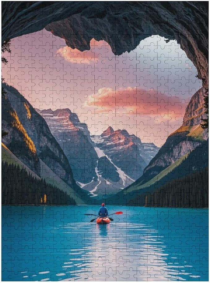 Wooden Puzzle - Follow Your Heart Jigsaw Puzzles，Wooden Puzzles for Adults 500 Pieces Unique Gifts for Wall Art，Challenge Puzzles，Educational Games，Family Puzzles