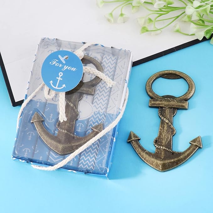 Anchor Bottle Opener Set - Nautical Theme Wedding Favors & Party Favor Souvenirs (30, Anchor)