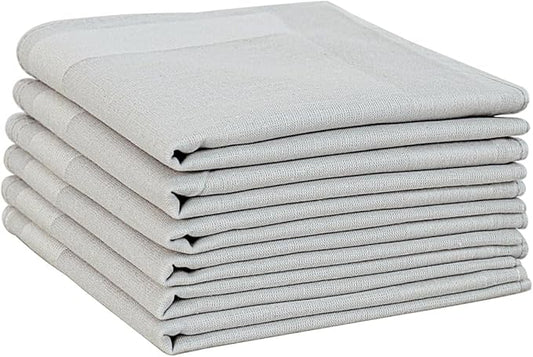 Bycc Bynn Men's Handkerchiefs Soft Cotton Solid Colour Classic Hankie