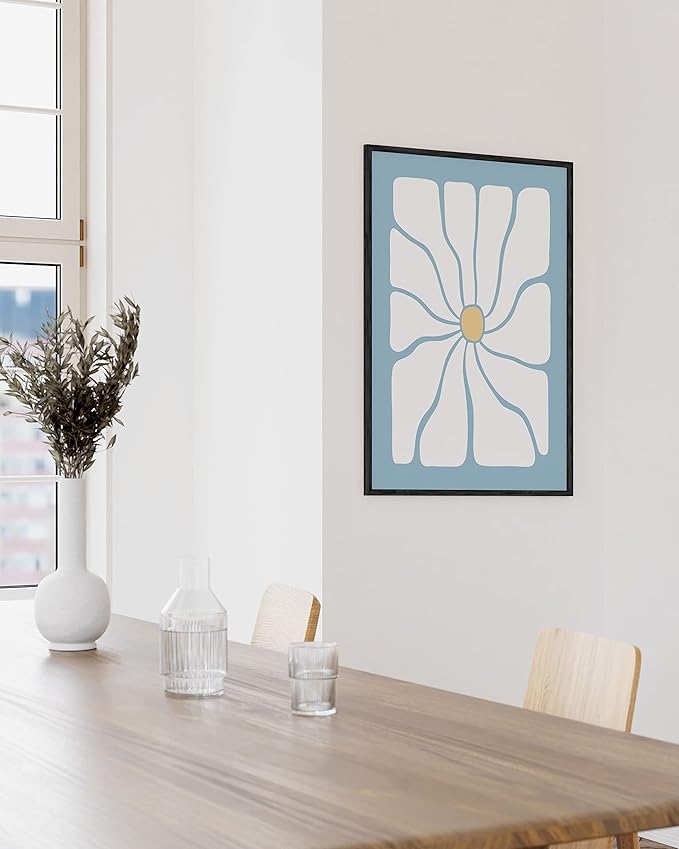 HAUS AND HUES Flower Market Poster, Pastel Floral Wall Art, Danish Aesthetic Prints, Vintage Flower Decor (Unframed, 24" x 36")