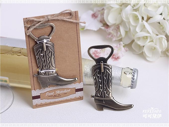 Pack of 20 Retro Style Cowboy Boots Beer Bottle Opener Wedding Favors,Party Favors for Guest Souvenir Gift for Baby Shower Birthday Party Decorations and Supplies (Retro Boots)