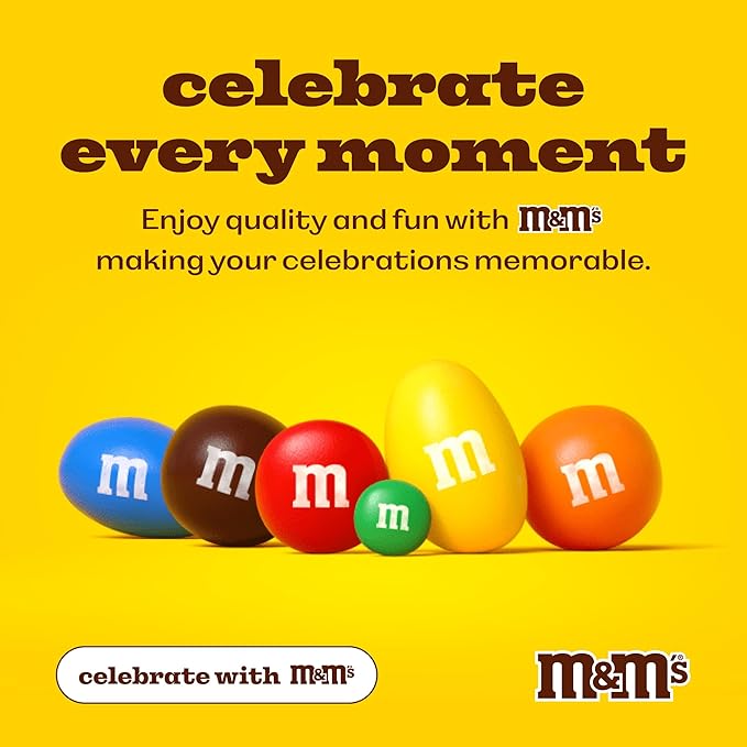 M&M'S World Gender Reveal Milk Chocolate Candy 5lb Bag with Light Blue and Pink M&M'S for Baby Showers Gender Reveal Parties and New Baby Favors