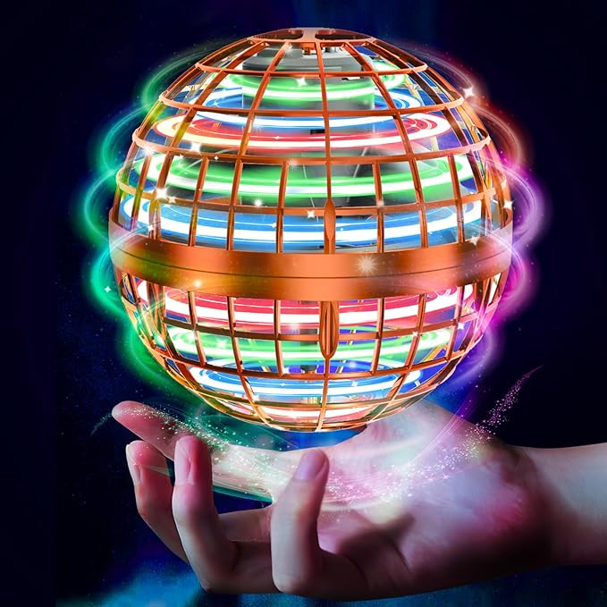 Tikduck Flying Orb Ball 2025 Toys Soaring Hover Boomerang Spinner Hand Controlled Mini Drone Cosmic Globe Spinning Kids Outdoor Fly Toy Birthday Gift Cool Stuff for Boys Girls 6 7 8 9 10+ Year Old