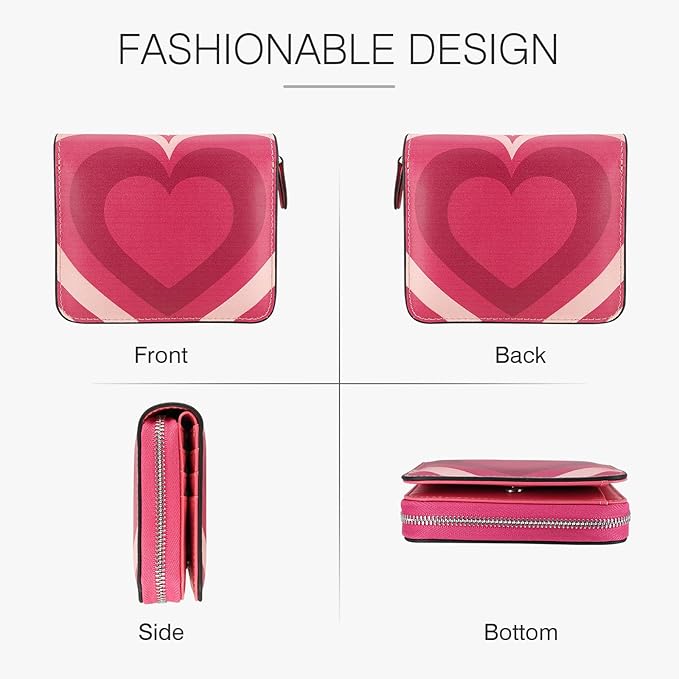 Genuine Small Wallet for Women, Slim RFID Blocking Credit Card Holder with ID Window, Compact Purses for Women with 27 Card Slots