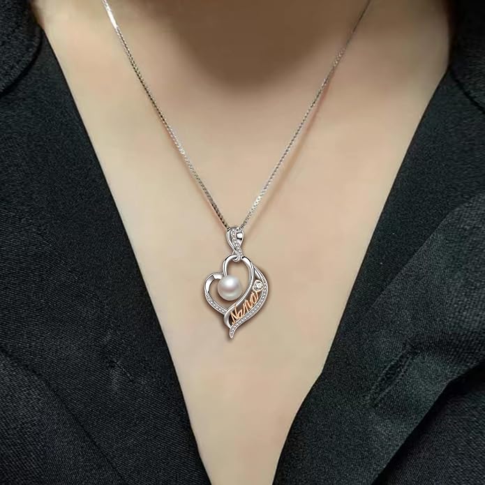 Mothers Day Gifts for Mom -Grandma Mom from Daughter Son, Gifts for Wife Nana Mother Birthday-Christmas Day for Women Her Jewelry Gift, Pearl Necklaces