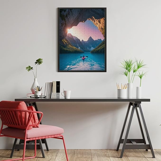 Wooden Puzzle - Follow Your Heart Jigsaw Puzzles，Wooden Puzzles for Adults 500 Pieces Unique Gifts for Wall Art，Challenge Puzzles，Educational Games，Family Puzzles