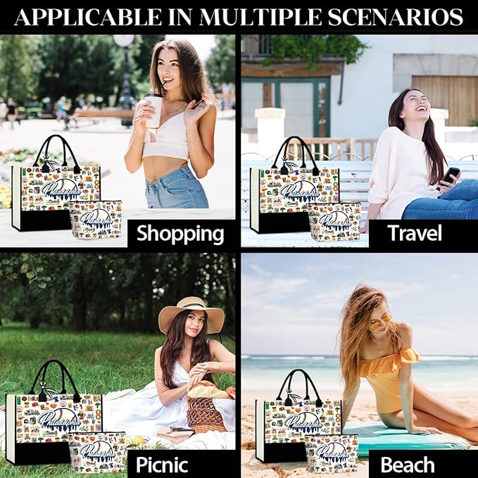 Tokyo Capetown Dubai Rome Amsterdam Vancouver Sydney London Bali Philadelphia Gifts for Women Canvas Tote Bag