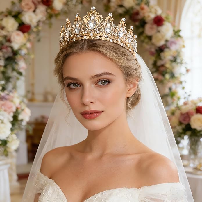 Tiaras Crown for Women, Queen Crown, Bridal for Tiaras Headband Wedding, Birthday Party Prom Princess Crystal Crowns Hair Accessories