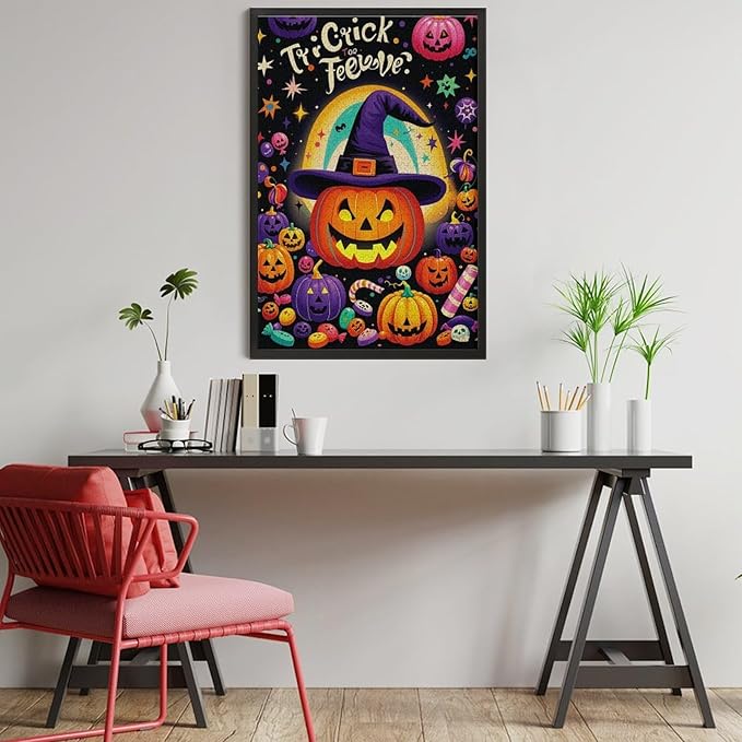 Jigsaw Puzzles for Adults 1000 Piece - Halloween Pumpkins Wooden Puzzle，Family Puzzles，Educational Games，Challenge Puzzles Puzzle Games，Stress Relief Games