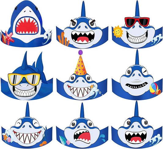 24 Pcs Party Hats for Kids Paper Headbands Crown for Boys Girls, Birthday Party Decoration Favors
