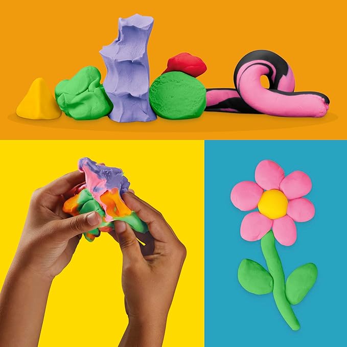 Play-Doh 9 Pack Favorite Color Set, Assorted Colors, 2 & 4 Ounce Modeling Compound Cans, Kids Arts & Crafts, Back to School Gifts & Prizes, Preschool Toys, Ages 2+ (Amazon Exclusive)