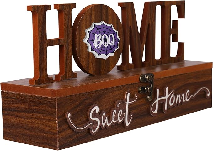 Interchangeable Home Sweet Home Sign, Wooden Seasonal Tabletop Plaque Decorations, for All Seasonal Desktop House Living Room Indoor Decor.