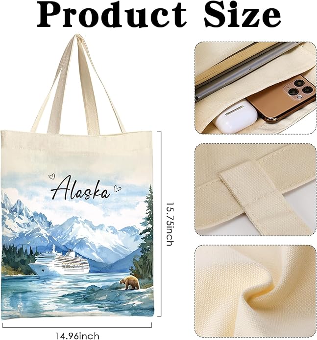 Canvas Tote Bag Gift - Funny Reusable Cloth Bags Vintage Totes Gifts for Women Shopping Grocery Lover Books Reader