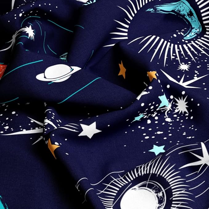 Galaxy Space Comforter Set Full Size for Kids Teens Universe Adventure Stars Bedding Bedroom Decor