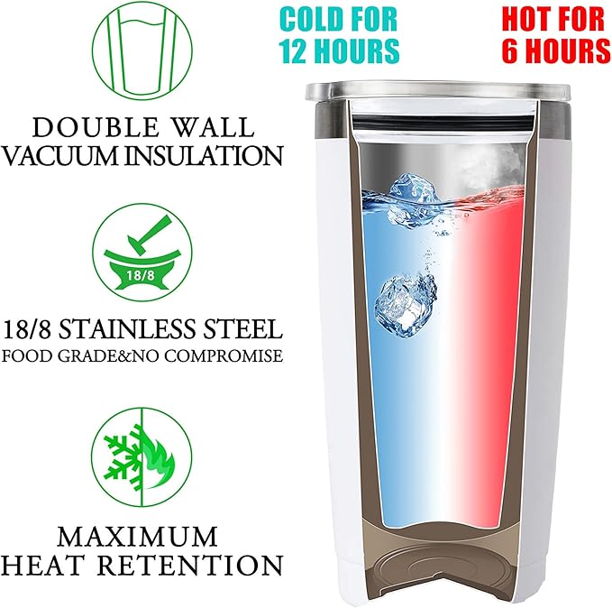 MASGALACC Penguin Gifts for Women - 20oz Penguin Themed Tumbler Mothers Day Gifts With Penguins Figurines Birthday Christmas Ideas for Her