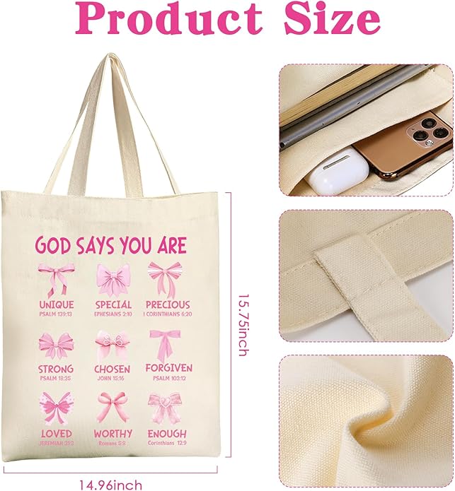 Canvas Tote Bag Gift - Funny Reusable Cloth Bags Vintage Totes Gifts for Women Shopping Grocery Lover Books Reader