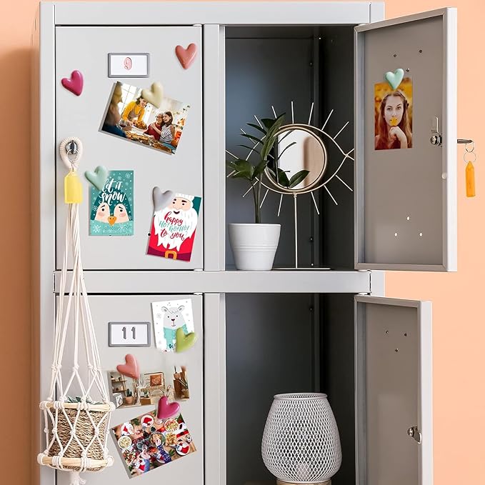 30PCS Refrigerator Magnets Colorful Fridge Magnets Cute Small Love Heart Decorative Magnet Set for Whiteboard Cabinet Locker Classroom Home Kitchen Office(Cute Heart, 30PCS)