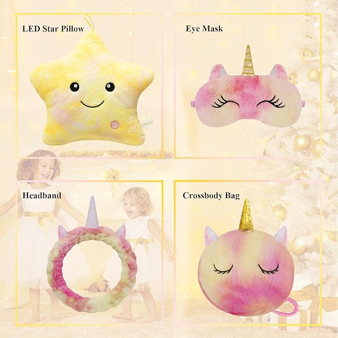 Throw Pillows for Couch Bed Living Room Decor Home Sofa Pillows Chair Lumbar Birthday New Year, Large Cute Decoration Soft Plush Star Shaped Throw Pillow Sets Colorful Yellow