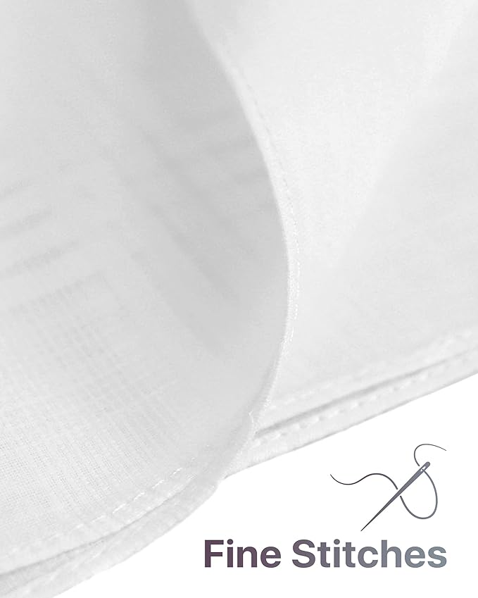 Umo Lorenzo Pocket Square Handkerchiefs for Men Soft 100% Cotton Hankies