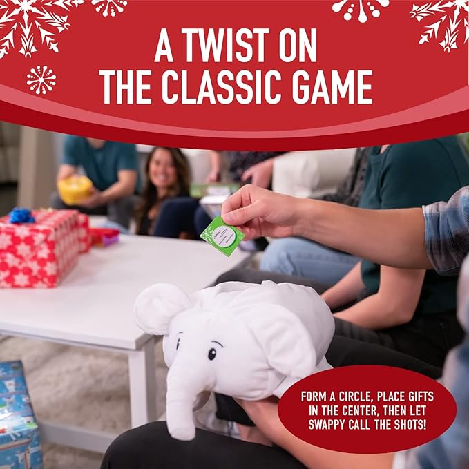 Squirrel Products White Elephant Party Kit - Swappy The White Elephant Party Game - The Most Fun You Can Have Exchanging Useless Gifts