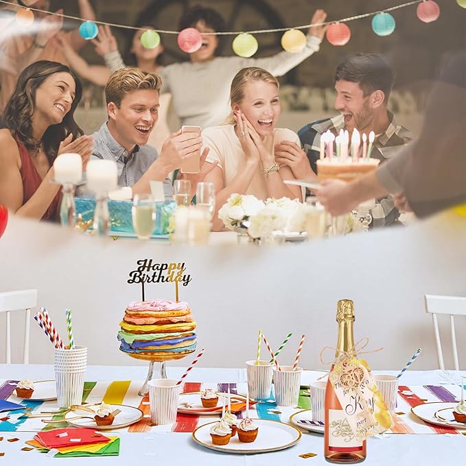24 Sets 80 Birthday Party Favors Key Bottle Opener, 80th Beer Opener Keychain Favors for Guest with Organza Bags and Tags,Beer Keychain Bottle Openers for Birthday Party Decoration Supplies (gold-80)